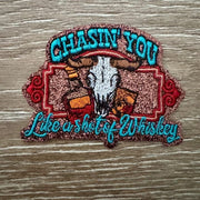 On A Whim Hats Chasin' You Iron-On Patch