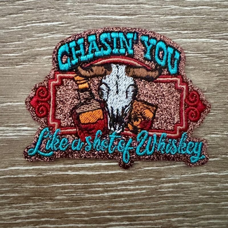 On A Whim Hats Chasin' You Iron-On Patch