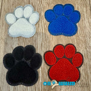 On A Whim Hats Chenille Paw Iron-On Patch