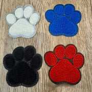 On A Whim Hats Chenille Paw Iron-On Patch