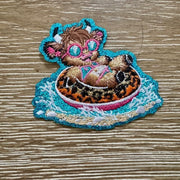 On A Whim Hats Chillin' Highland Cow Iron-On Patch