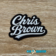 On A Whim Hats Chris Brown Iron-On Patch
