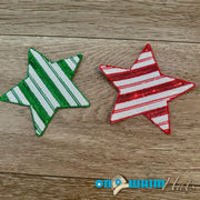 On A Whim Hats Christmas Star Iron-On Patch