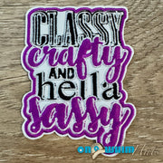On A Whim Hats Classy and Crafty Iron-On Patch