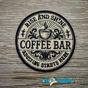 On A Whim Hats Coffee Bar Iron-On Patch