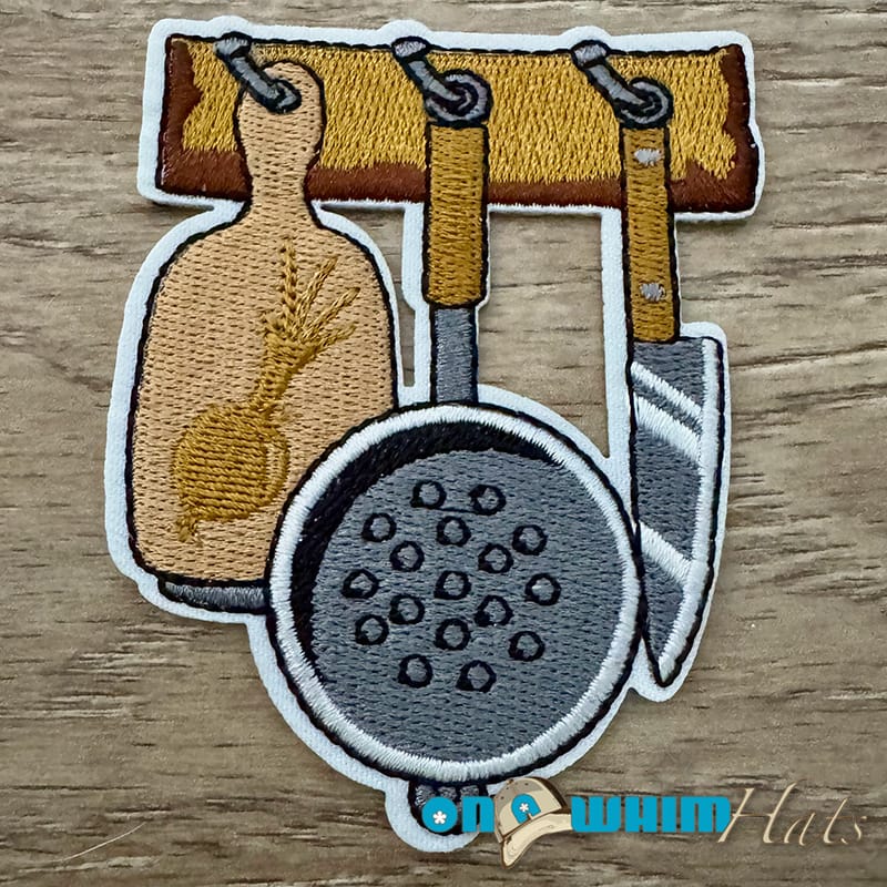 On A Whim Hats Cooking Embroidered Iron-On Patch