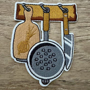 On A Whim Hats Cooking Embroidered Iron-On Patch