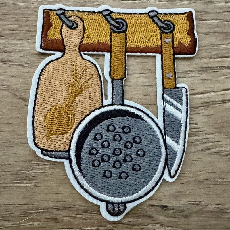 On A Whim Hats Cooking Embroidered Iron-On Patch