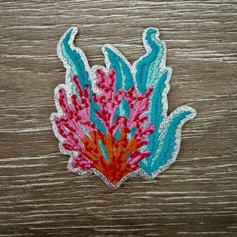 On A Whim Hats Coral Iron-On Patch
