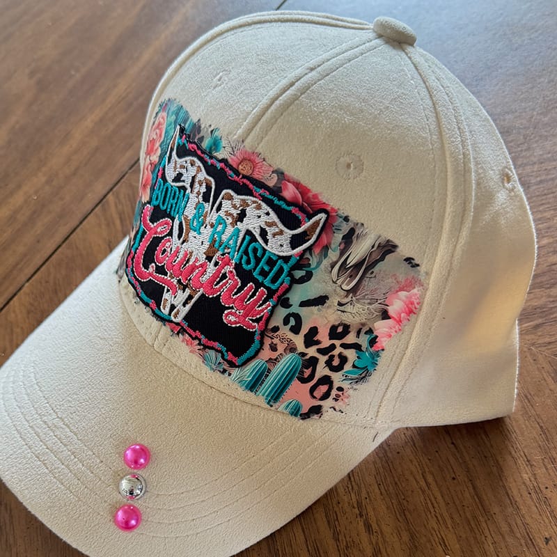 On A Whim Hats Country Roads Handmade Vegan Suede Hat