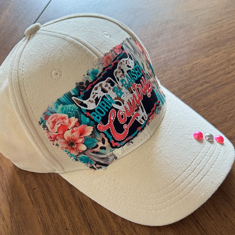 On A Whim Hats Country Roads Handmade Vegan Suede Hat