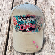 On A Whim Hats Country Roads Handmade Vegan Suede Hat