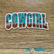 On A Whim Hats Cowgirl Iron-On Patch