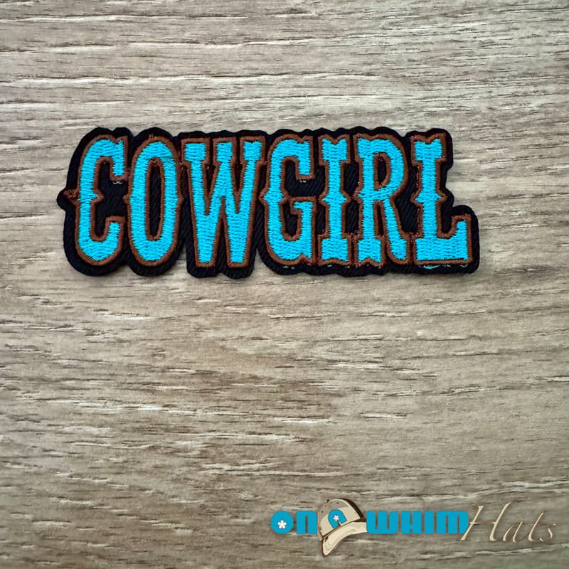 On A Whim Hats Cowgirl Iron-On Patch