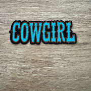 On A Whim Hats Cowgirl Iron-On Patch