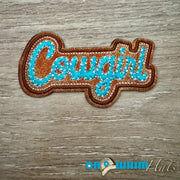 On A Whim Hats Cowgirl Rope Stitch Iron-On Patch