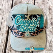 On A Whim Hats Cowgirl Soul Handmade Vegan Suede Trucker Hat