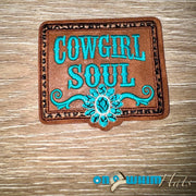 On A Whim Hats Cowgirl Soul Iron-On Patch