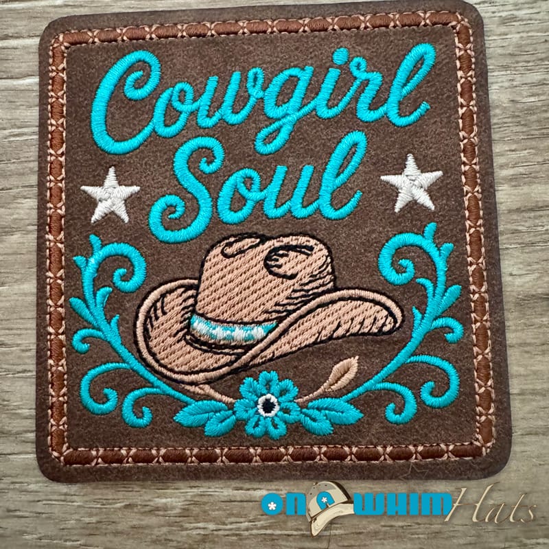 On A Whim Hats Cowgirl Soul Iron-On Patch