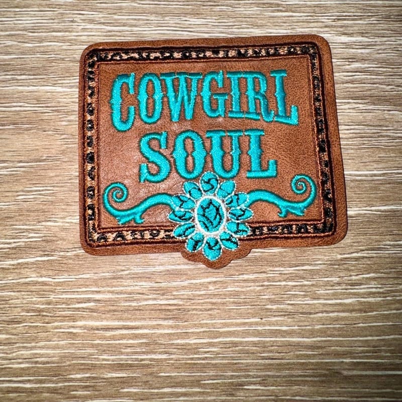 On A Whim Hats Cowgirl Soul Iron-On Patch