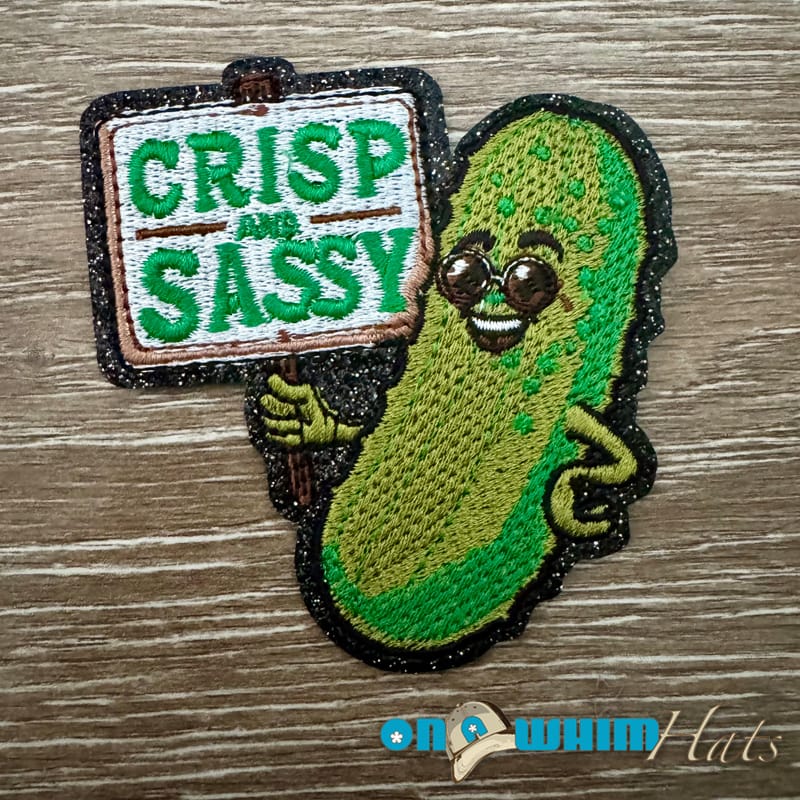 On A Whim Hats Crisp and Sassy Iron-On Patch