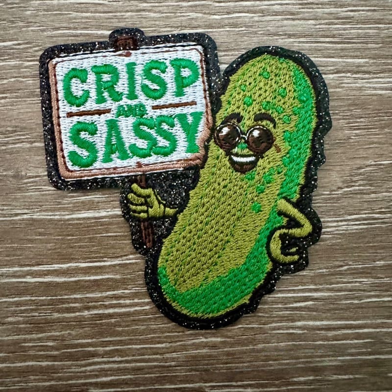 On A Whim Hats Crisp and Sassy Iron-On Patch