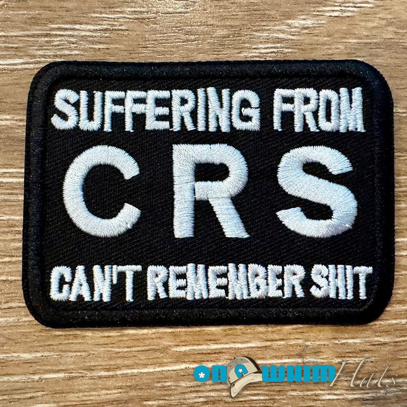 On A Whim Hats CRS Embroidered Iron-On Patch