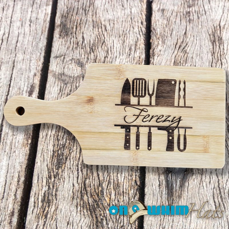 On A Whim Hats Custom Laser Engraved Kitchen Cutting Boards