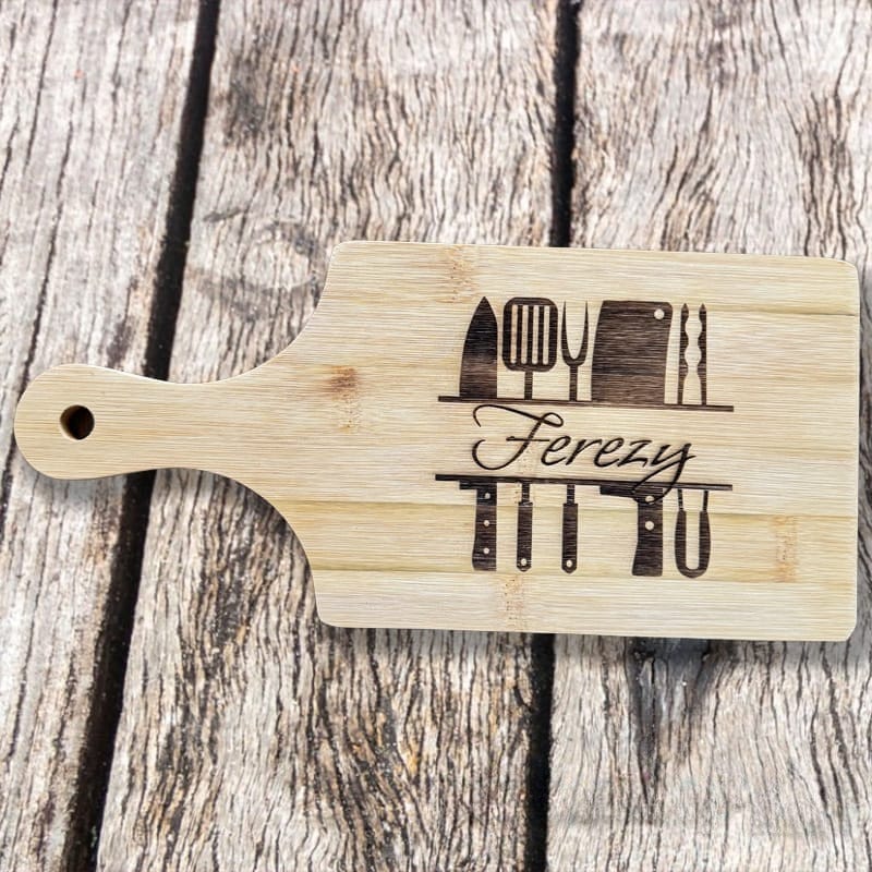 On A Whim Hats Custom Laser Engraved Kitchen Cutting Boards