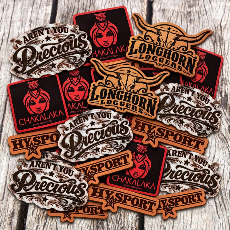 On A Whim Hats Custom Laser Engraved Premium Patches