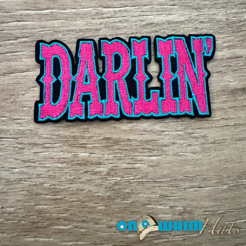 On A Whim Hats Darlin' Iron-On Patch