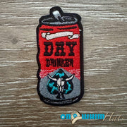 On A Whim Hats Day Drinker Iron-On Patch