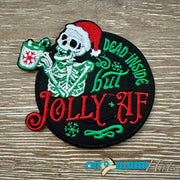 On A Whim Hats Dead Inside Christmas Iron-On Patch