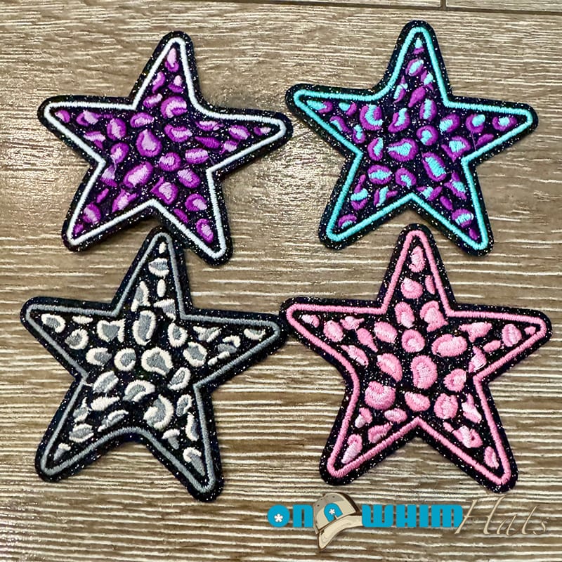 On A Whim Hats Decorative Stars Iron-On Patch