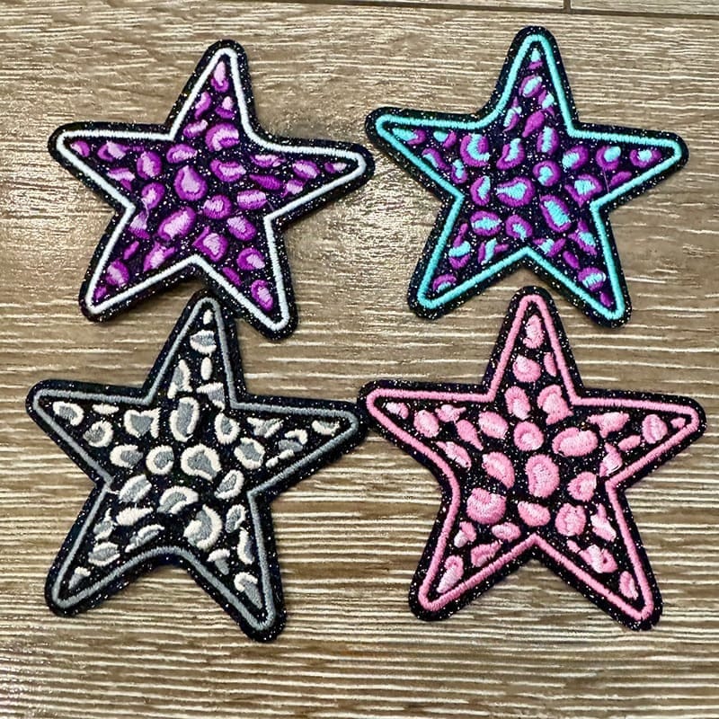 On A Whim Hats Decorative Stars Iron-On Patch