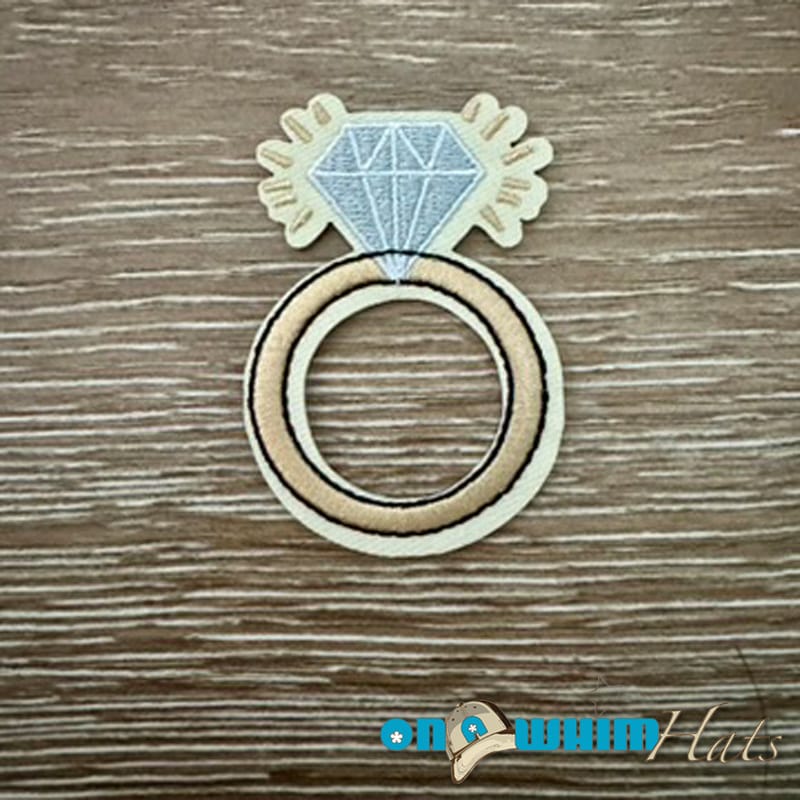 On A Whim Hats Diamond Girl  Iron-On Patch