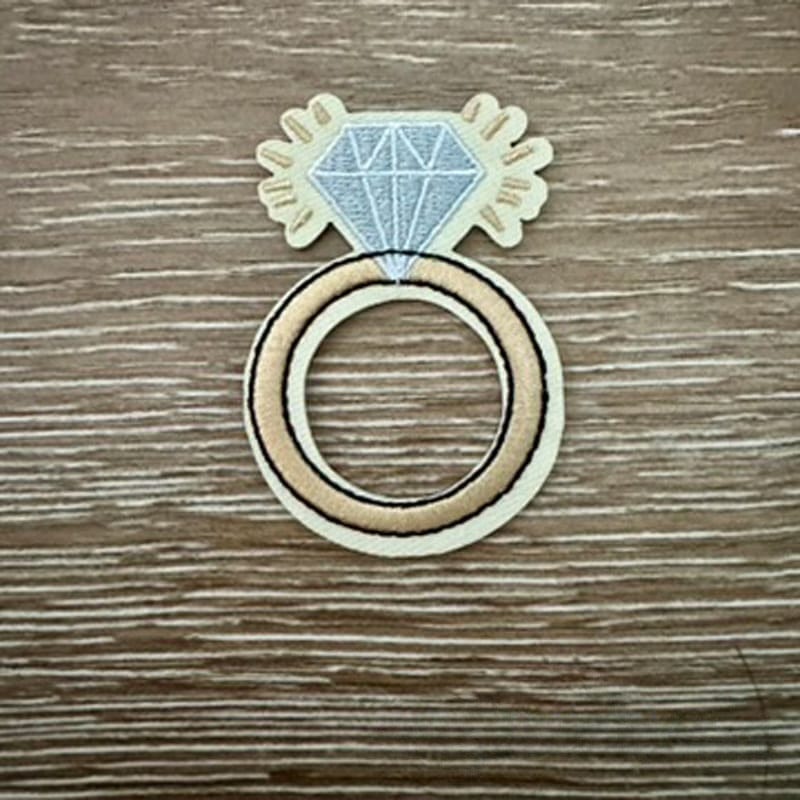 On A Whim Hats Diamond Girl  Iron-On Patch