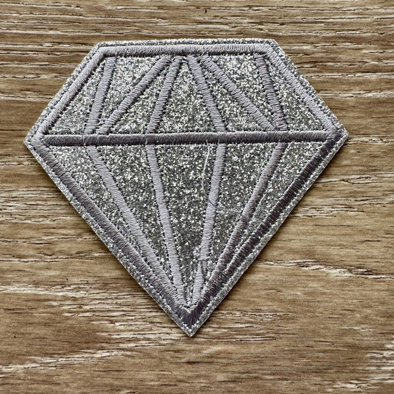 On A Whim Hats Diamond Iron-On Patch