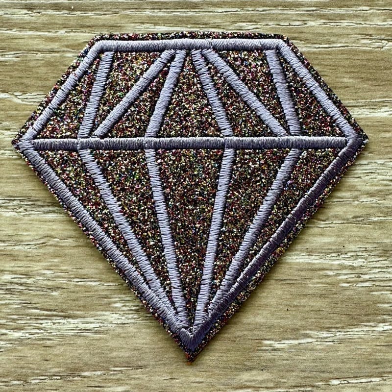 On A Whim Hats Diamond Iron-On Patch