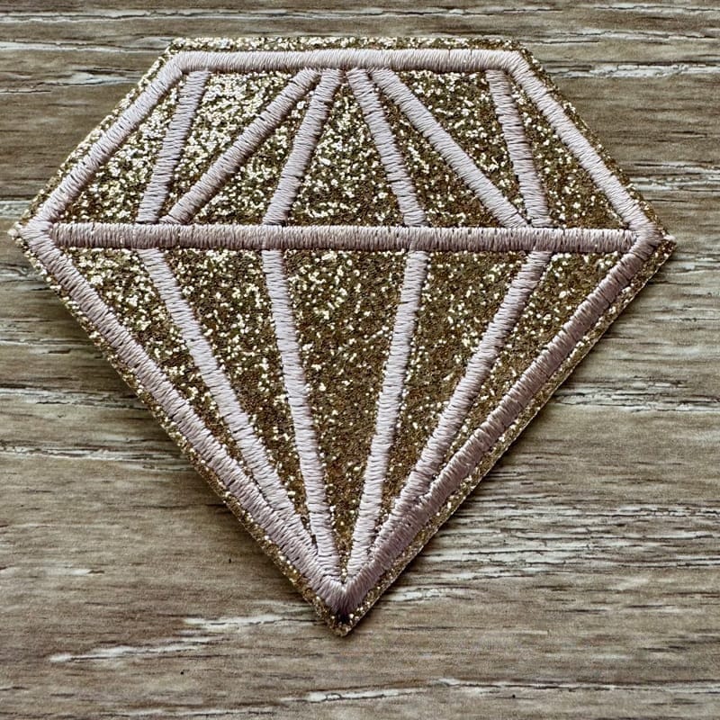 On A Whim Hats Diamond Iron-On Patch