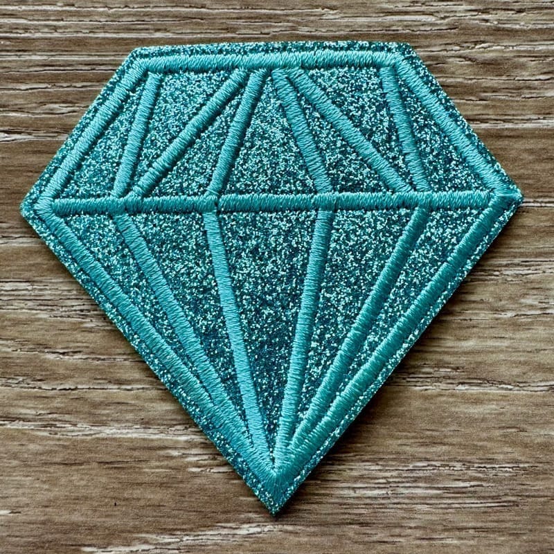 On A Whim Hats Diamond Iron-On Patch