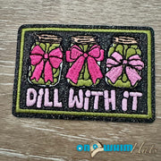 On A Whim Hats Dill with It Pickle Iron-On Patch