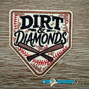 On A Whim Hats Dirt and Diamonds Iron-On Patch