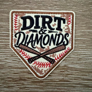 On A Whim Hats Dirt and Diamonds Iron-On Patch