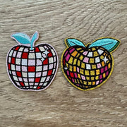On A Whim Hats Disco Fruit Embroidered Iron-On Patch