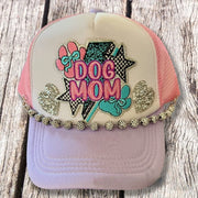On a whim Hats Dog Mama Handmade Trucker Hat