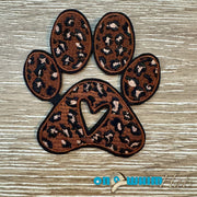 On A Whim Hats Dog Paw Iron-On Patch