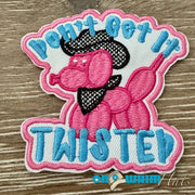 On A Whim Hats Don't Get it Twisted Iron-On Patch