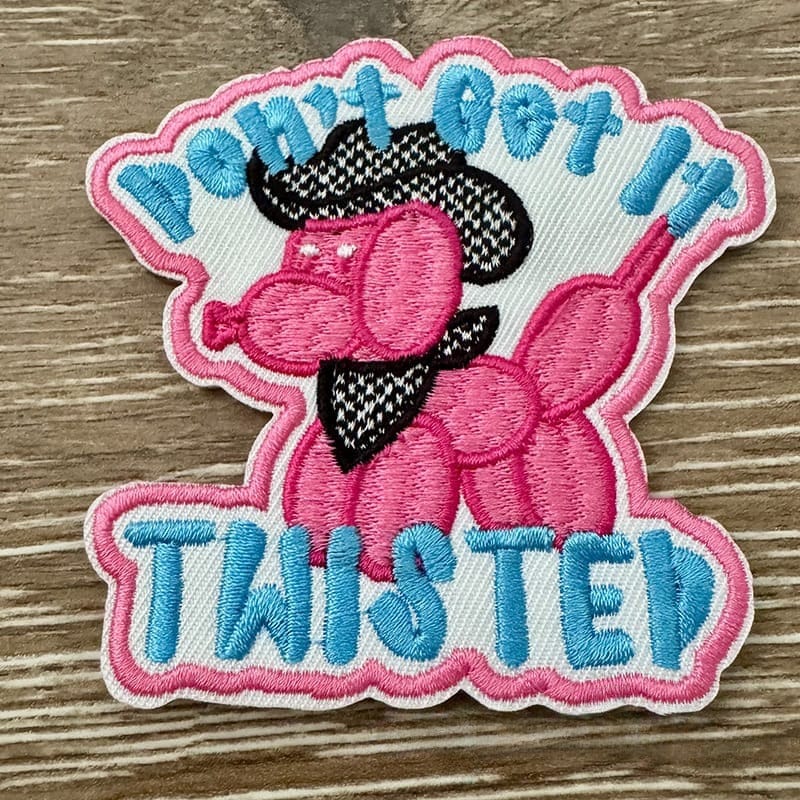 On A Whim Hats Don't Get it Twisted Iron-On Patch