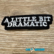 On A Whim Hats Dramatic Iron-On Patch